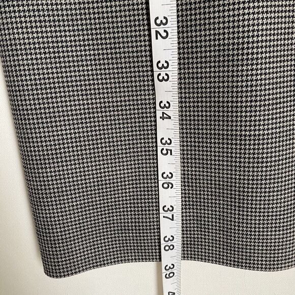 Brooks Brothers Sheath Dress 12 Gray Houndstooth Wool Career Office Wear - Picture 11 of 13